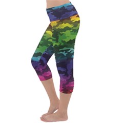 Lightweight Velour Capri Yoga Leggings 