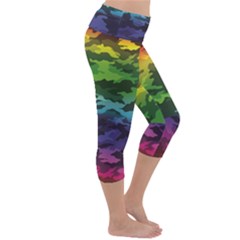 Lightweight Velour Capri Yoga Leggings 