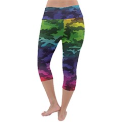 Lightweight Velour Capri Yoga Leggings 