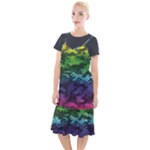 Rainbow Camouflage Camis Fishtail Dress