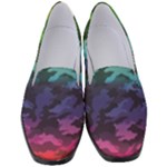 Rainbow Camouflage Women s Classic Loafer Heels