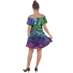 Off Shoulder Velour Dress 