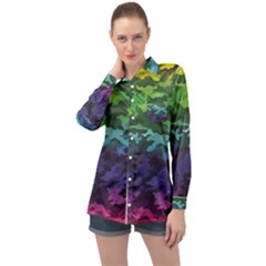 Long Sleeve Satin Shirt 