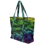 Rainbow Camouflage Zip Up Canvas Bag