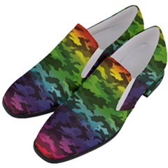 Women Slip On Heel Loafers 