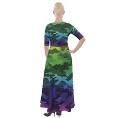 Half Sleeves Maxi Dress 