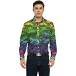 Rainbow Camouflage Men s Long Sleeve Pocket Shirt 