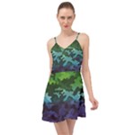 Rainbow Camouflage Summer Time Chiffon Dress