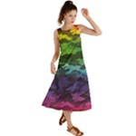 Rainbow Camouflage Summer Maxi Dress