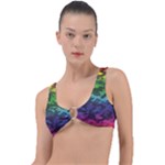 Rainbow Camouflage Ring Detail Bikini Top