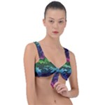 Rainbow Camouflage Front Tie Bikini Top