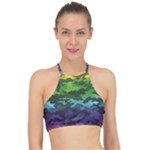 Rainbow Camouflage Racer Front Bikini Top