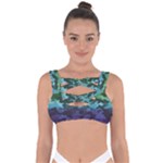 Rainbow Camouflage Bandaged Up Bikini Top