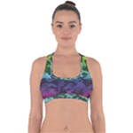 Rainbow Camouflage Cross Back Hipster Bikini Top 