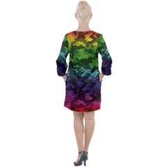 Open Neck Shift Dress 