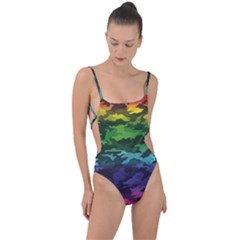 Tie Strap One Piece Swimsuit 
