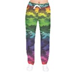 Rainbow Camouflage Women velvet Drawstring Pants