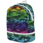 Rainbow Camouflage Zip Bottom Backpack