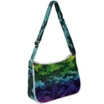 Rainbow Camouflage Zip Up Shoulder Bag