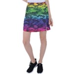 Rainbow Camouflage Tennis Skirt