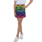 Rainbow Camouflage Kids  Tennis Skirt