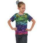 Rainbow Camouflage Kids  Mesh Piece Tee