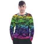 Rainbow Camouflage Men s Long Sleeve Raglan Tee