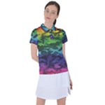 Rainbow Camouflage Women s Polo Tee