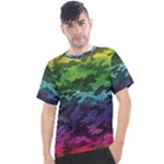 Rainbow Camouflage Men s Sport Top