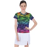 Rainbow Camouflage Women s Sports Top