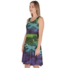 Knee Length Skater Dress With Pockets 