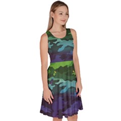 Knee Length Skater Dress With Pockets 