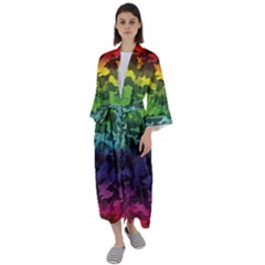 Maxi Satin Kimono 