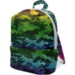 Rainbow Camouflage Zip Up Backpack