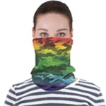 Rainbow Camouflage Face Seamless Bandana (Adult)