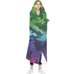 Rainbow Camouflage Wearable Blanket