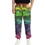 Rainbow Camouflage Men s Elastic Waist Pants