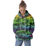 Rainbow Camouflage Kids  Oversized Hoodie