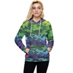 Rainbow Camouflage Women s Lightweight Drawstring Hoodie