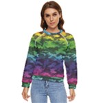 Rainbow Camouflage Women s Long Sleeve Raglan Tee