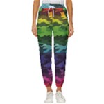 Rainbow Camouflage Cropped Drawstring Pants