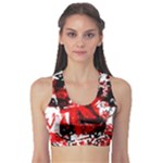 Red Graffiti Sports Bra