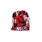 Red Graffiti Drawstring Pouch (Small)