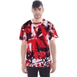 Red Graffiti Men s Sport Mesh Tee