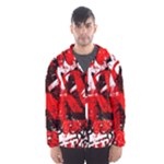 Red Graffiti Men s Hooded Windbreaker