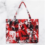 Red Graffiti Medium Tote Bag