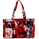 Red Graffiti Canvas Work Bag