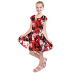 Red Graffiti Kids  Short Sleeve Dress