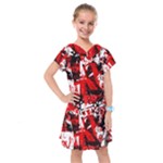 Red Graffiti Kids  Drop Waist Dress