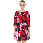 Red Graffiti Smock Dress
